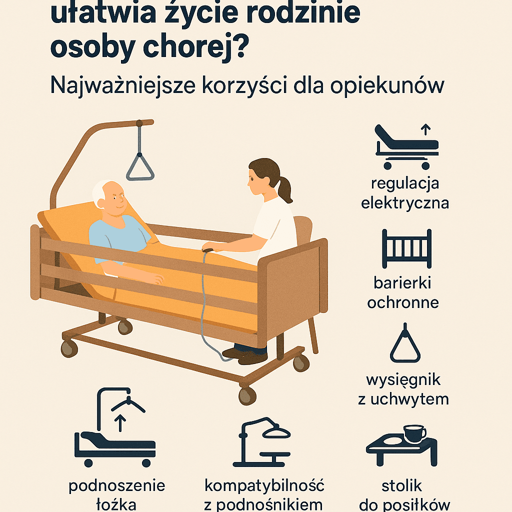 **Jak łóżko ortopedyczne ułatwia życie rodzinie osoby chorej? Najważniejsze korzyści dla opiekunów**
